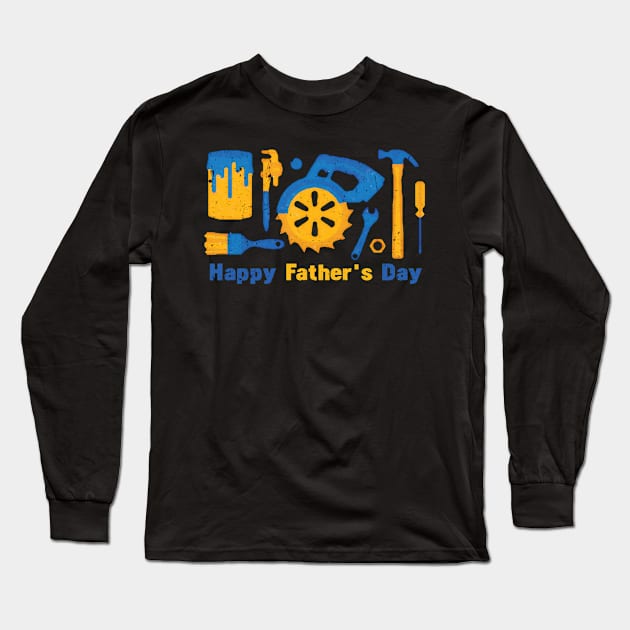 Happy Father's Day Long Sleeve T-Shirt by Wizoo